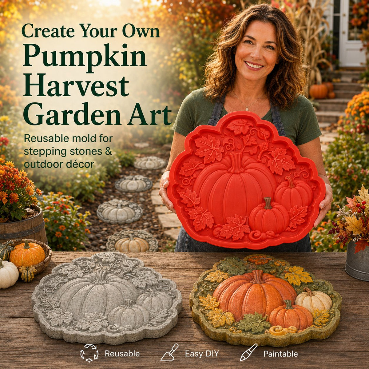 💥 LAST DAY 49% OFF - 🌻 Reusable Garden Art Mold – Make Your Garden Truly One of a Kind (📦Buy 3 Free Shipping)