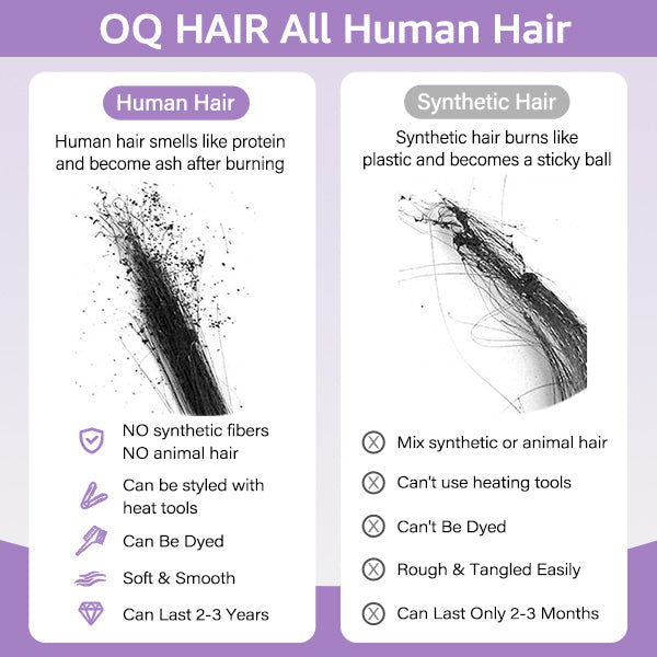 OQ HAIR Highlight 4/27 Burmese Curly Crochet Human Hair With Miracle Knots for Easy Install