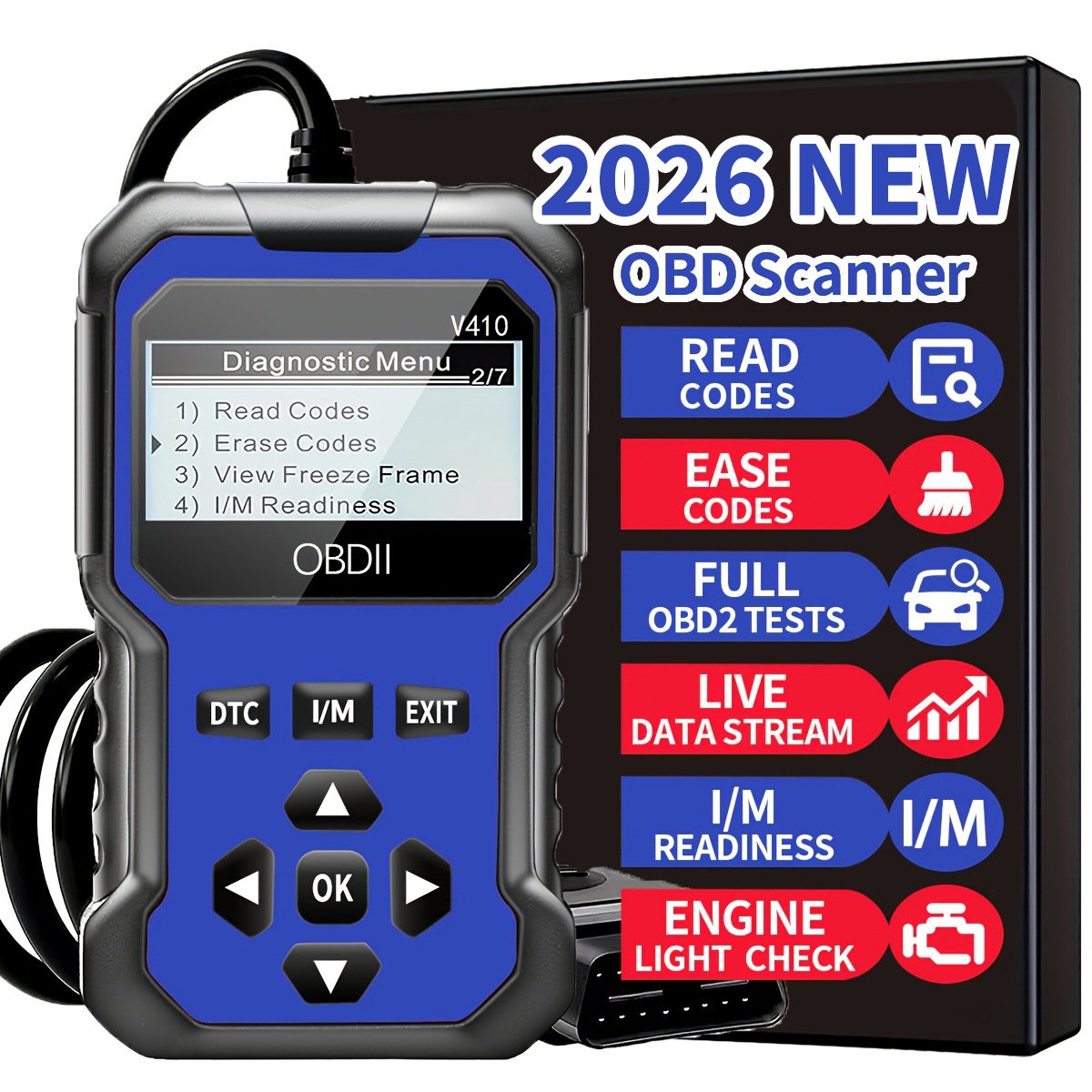 🚘OBD2 Advanced Diagnostic Tool Professional Engine Code Reader 🛡️