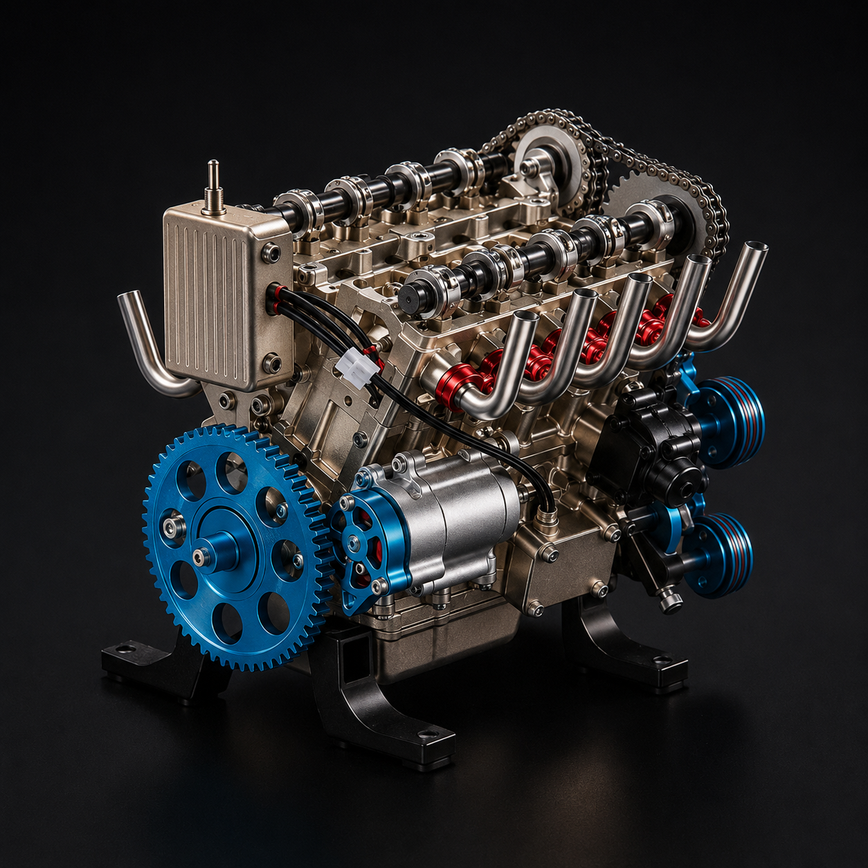 🏎️🛠️The Ultimate Desktop Masterpiece: Miniature V8 Small-Block Static Model Kit
