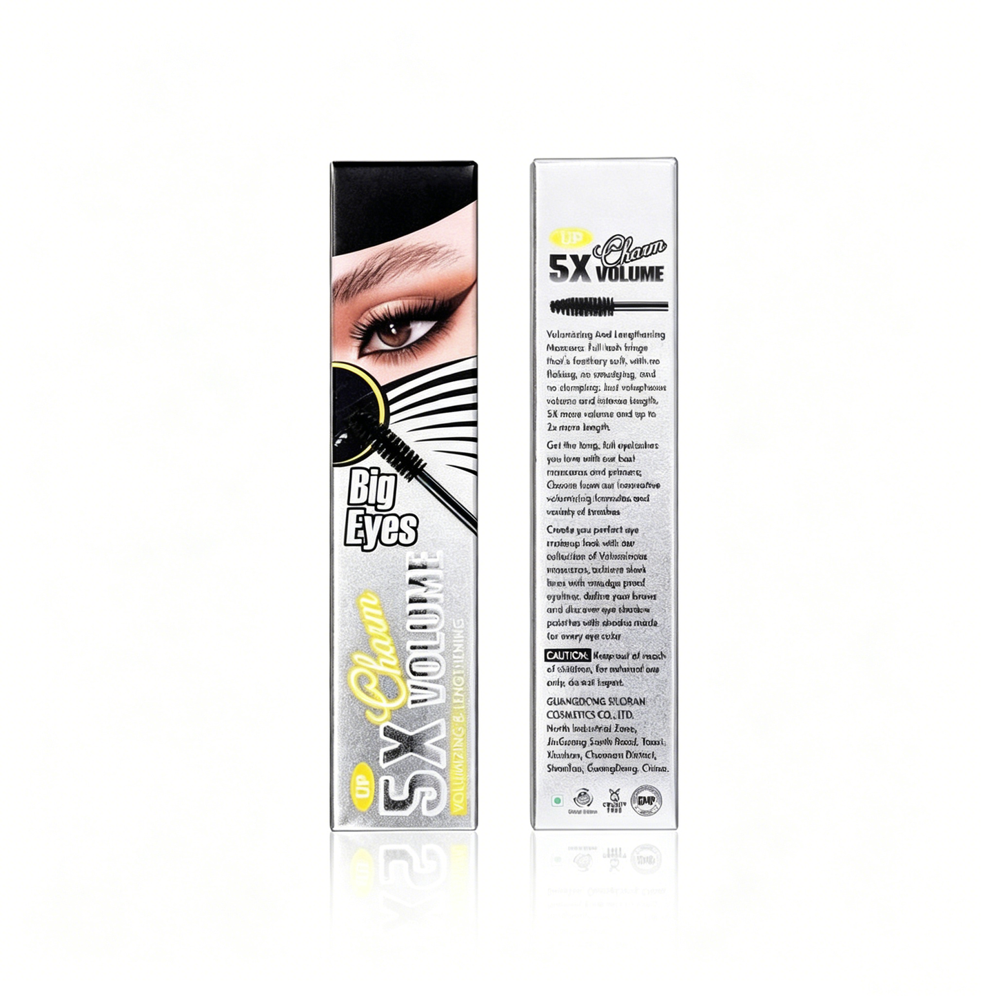 Silver Tubing Mascara - Waterproof, Sweat-Proof, Non-Smudging Makeup Mascara for Dense Curls, Slender Lengthening Lashes, Voluminous European-American Styled Eyelash Base, Lengthening Mascara,summervibes