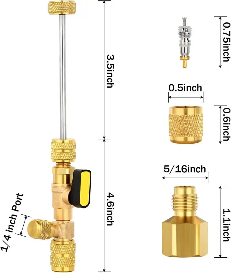 🔥Limited Time 50% Off✨AC Valve Core Remover & Installer Professional Kit