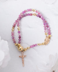 Rosa Mystica Magnetic Rosary Bracelet