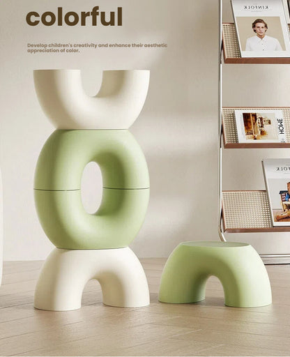 Simple Ring-shaped Rainbow Thickened Stool