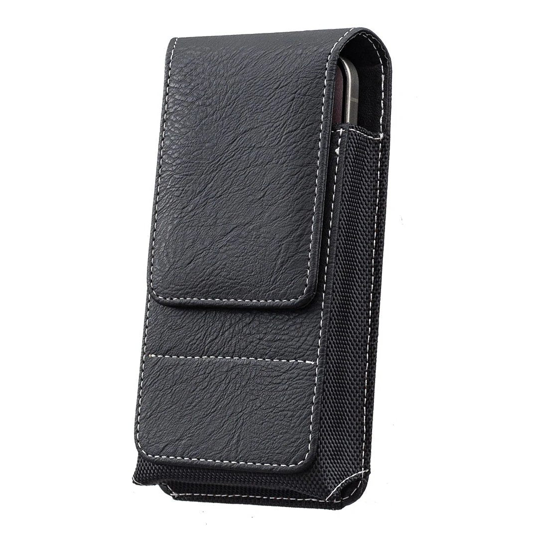 ⚡Big Discount | Waist Belt Cell Phone Pouch 📱 Multi-Pocket Leather Holster with Card Holder