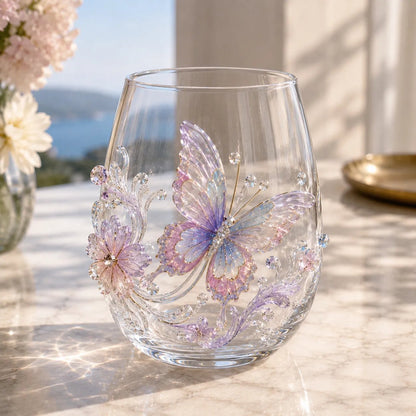 🔥 LAST DAY 49% OFF – ✨ 3D Animal Floral Glass Tumbler | For Prettier Sips, Sunlight-Catching Details, Nature Charm & Elegant Everyday Drink Vibes 🌸🐾