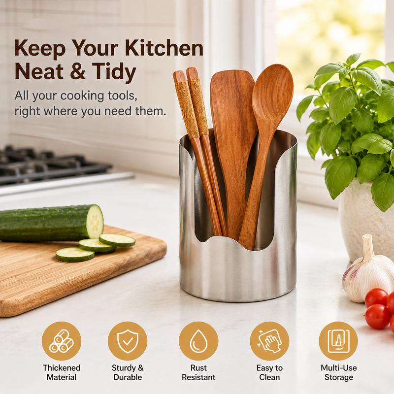 🔥Limited Time 50% Off✨Multi‑Functional Countertop Kitchen Utensil Holder 🧺
