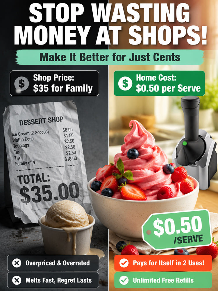 🍦Healthy Fruit Ice Cream Maker, 100% Natural No‑Sugar Homemade Dessert Machine, BPA‑Free Kid‑Safe Frozen Treat Tool🍓