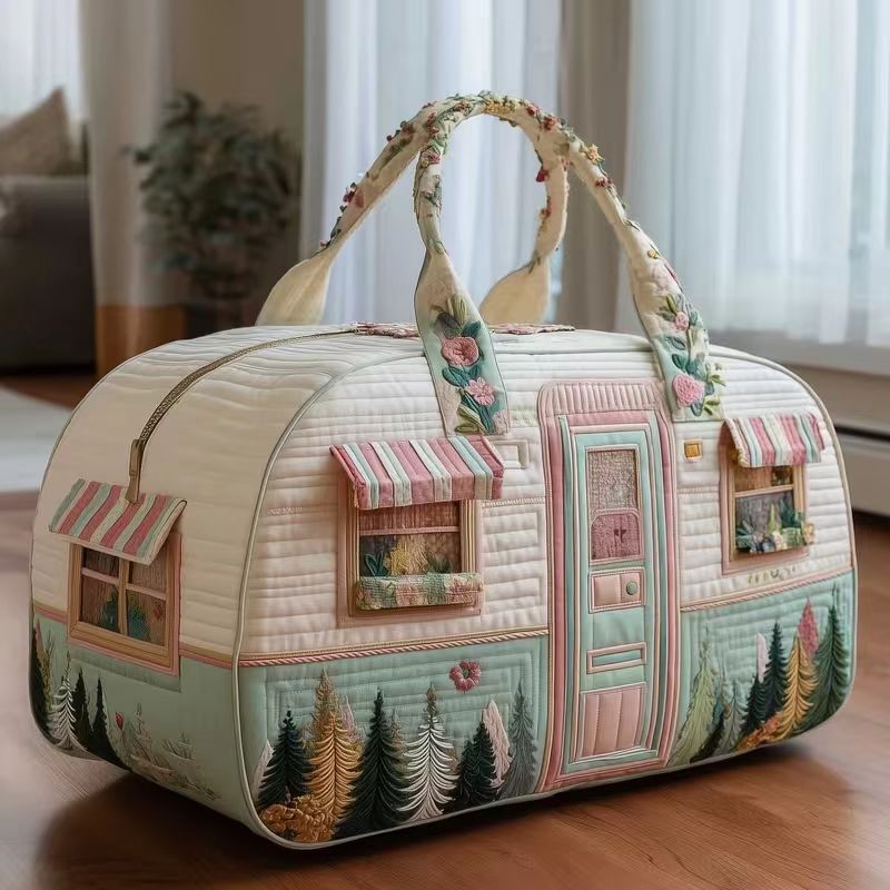 🔥LAST DAY 50% OFF✨Hippie Van Quilted Duffle Bag