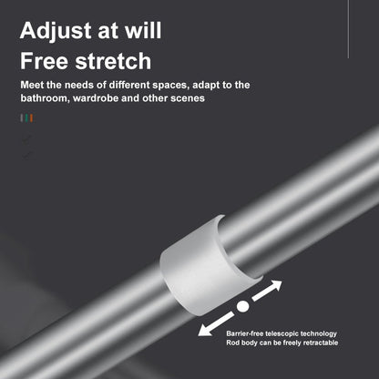 🏠 Drill-Free Adjustable Tension Rod – Expand Storage Without Wall Damage ✨