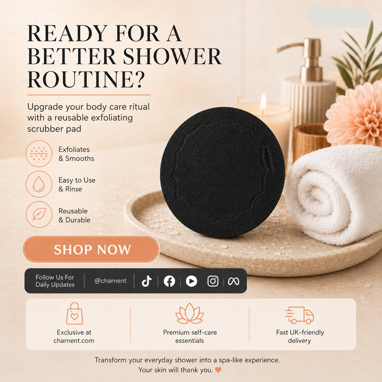 🥳2026 HOT SALE💞50K+ SOLD!🌸 50% OFF! Scrub Bath Pads – Gently exfoliate, unclog pores, reveal brighter skin. Durable rubber, easy to rinse. A little scrub goes a long way! ✨ 🛀