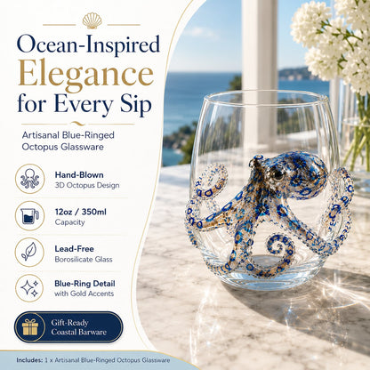 3D Ocean Animal Artisan Glassware Collection