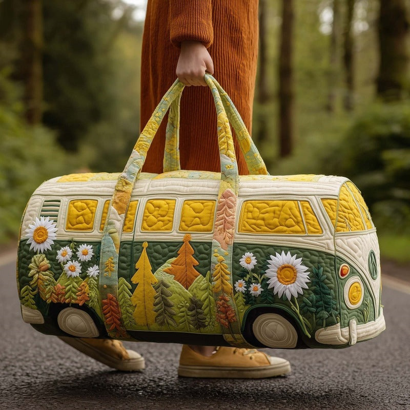 🔥LAST DAY 50% OFF✨Hippie Van Quilted Duffle Bag