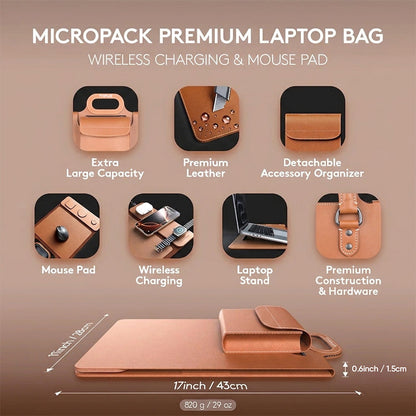 🏅💻New Premium Wireless Charging Laptop Bag