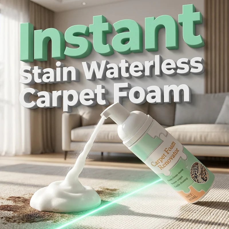 🔥BUY 1 GET A FREE🔥Waterless Carpet Foam Stain Remover with Towel