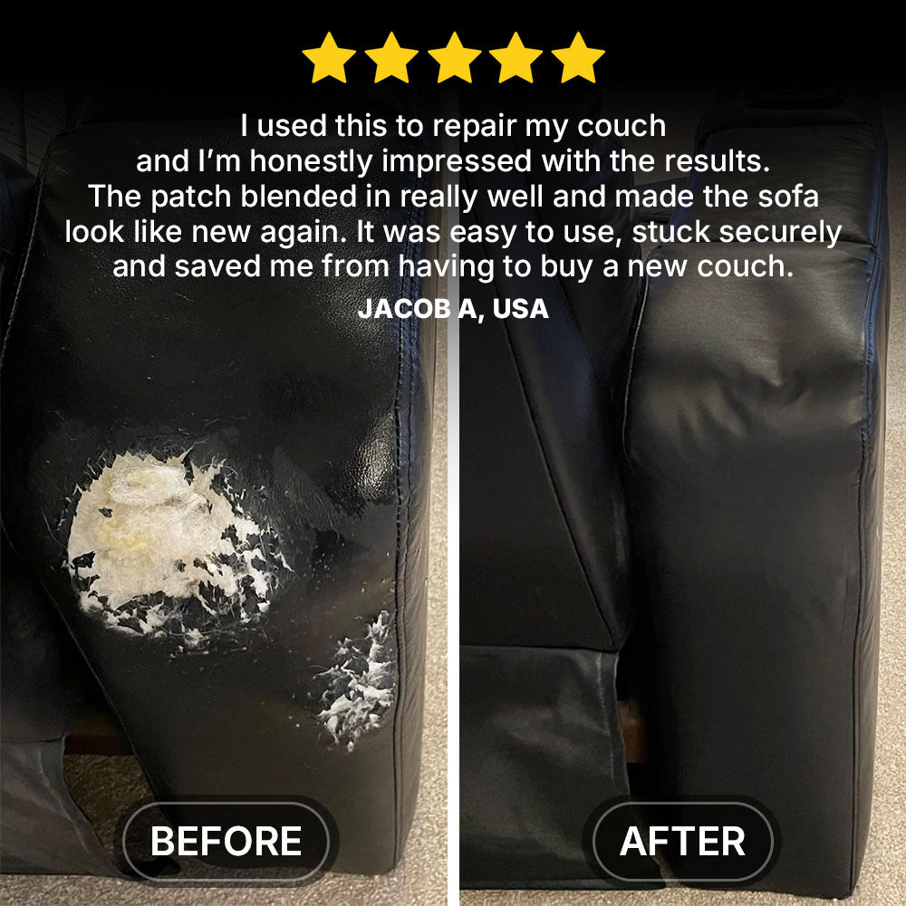 🔥Last Day 50% OFF✨Self‑Adhesive Leather Repair Patch for Couches, Car Seats & Furniture