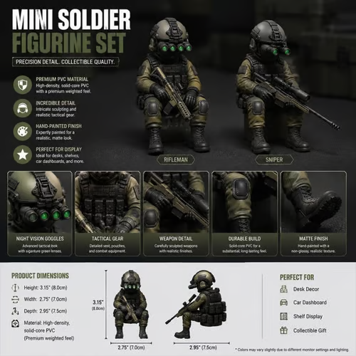 🔥Mini Hardcore Tactical Special Forces  Figure