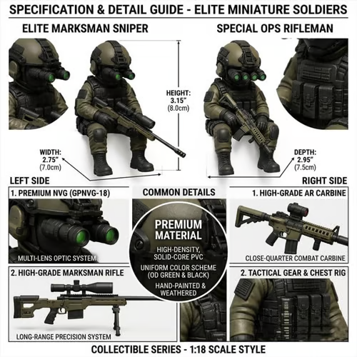 🔥Mini Hardcore Tactical Special Forces  Figure