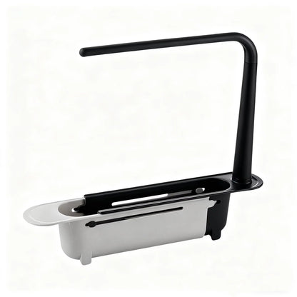 ✨ Adjustable Telescopic Sink Organizer – Drain, Dry & Declutter