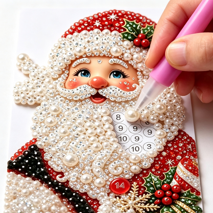 🎄Plymagic DIY Pearl Art – Christmas Collection, Holiday DIY Craft Decor Kit