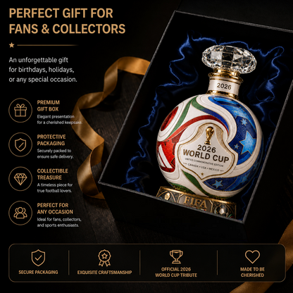 ⚽ Own the Glory: 2026 Match Ball Decanter – Heritage Edition