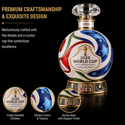 ⚽ Own the Glory: 2026 Match Ball Decanter – Heritage Edition