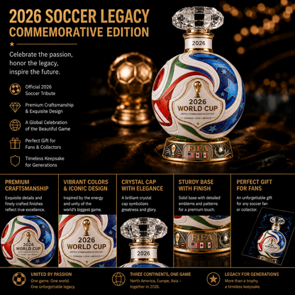 ⚽ Own the Glory: 2026 Match Ball Decanter – Heritage Edition