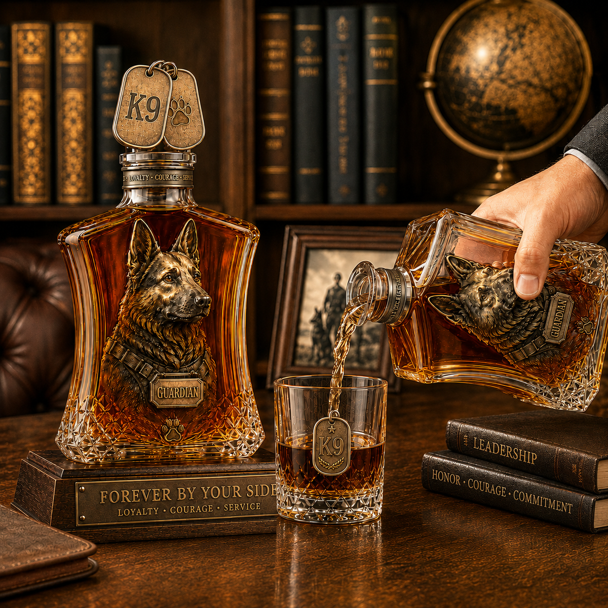 🎁Guardian K9 Service Legacy Whiskey Decanter Set