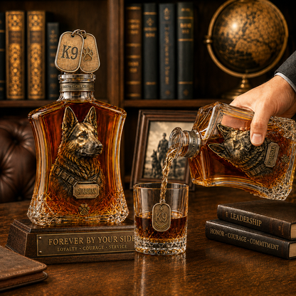 🎁Guardian K9 Service Legacy Whiskey Decanter Set