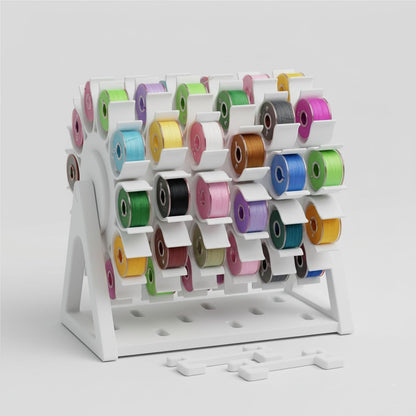 🔥Last Day 50% Off🧵Rotating Bobbin & Thread Storage Organizer