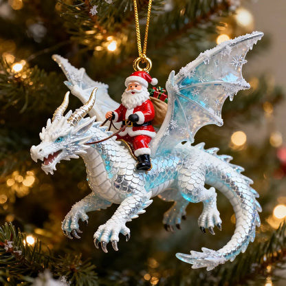 🎅🐉 Santa’s Dragon Riders Ornament Collection