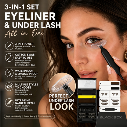🥳2026 HOT SALE🥳💋50K+ SOLD!🔥 50% OFF!3-in-1 Kit: Eyeliner and Lower Lash  Stamp