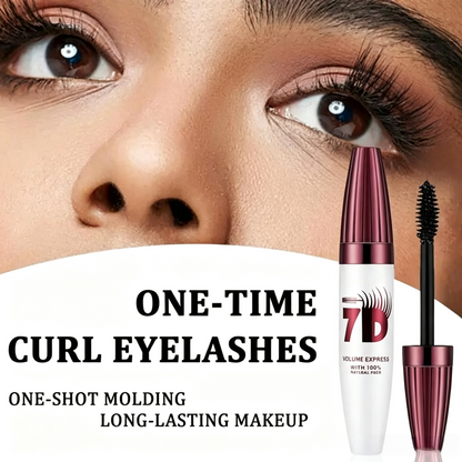7D Waterproof Mascara - 24H Long Lasting Volume & Curl, Smudge-Proof Lift for Natural False Lash Look
