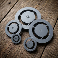 Grey set of 5 (3-4-6-8-10 cm)
