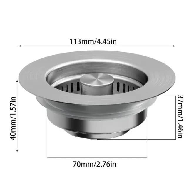 🔥Hot Sale 49% OFF- Upgraded 3 in 1 Kitchen Sink Drain Strainer