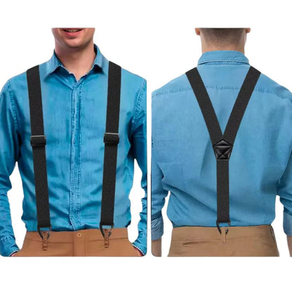 ⏰Men's X-Back Suspenders with Hook  Clips