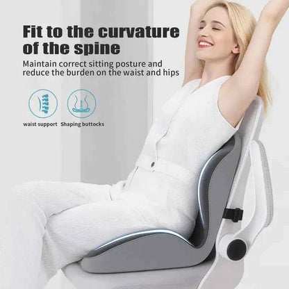 ❤️Sit Longer in Comfort with Ergonomic Memory Foam Back & Seat  Support