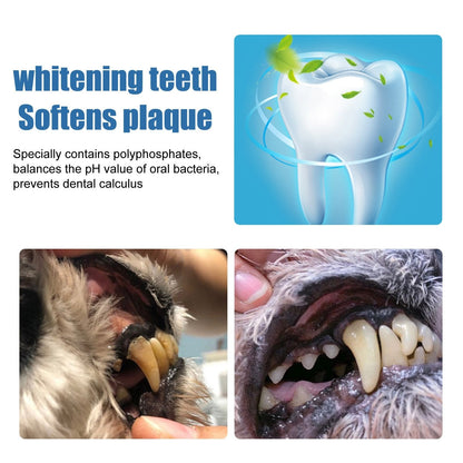 🐶Foam for removing tartar from pet teeth – Fresh breath & healthy teeth, no brushing required! 🦷