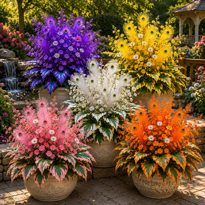 🌿🔥 Peacock Flame Hosta Bulbs – Stunning Colors That Brighten Any Space 🦚