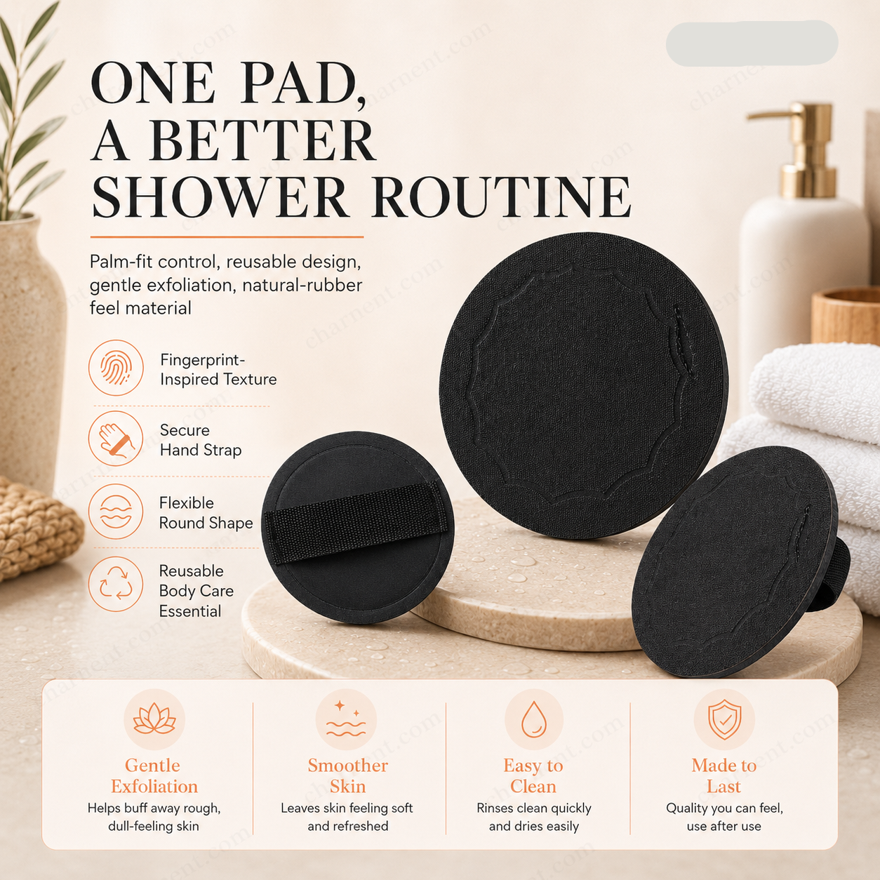 🥳2026 HOT SALE💞50K+ SOLD!🌸 50% OFF! Scrub Bath Pads – Gently exfoliate, unclog pores, reveal brighter skin. Durable rubber, easy to rinse. A little scrub goes a long way! ✨ 🛀
