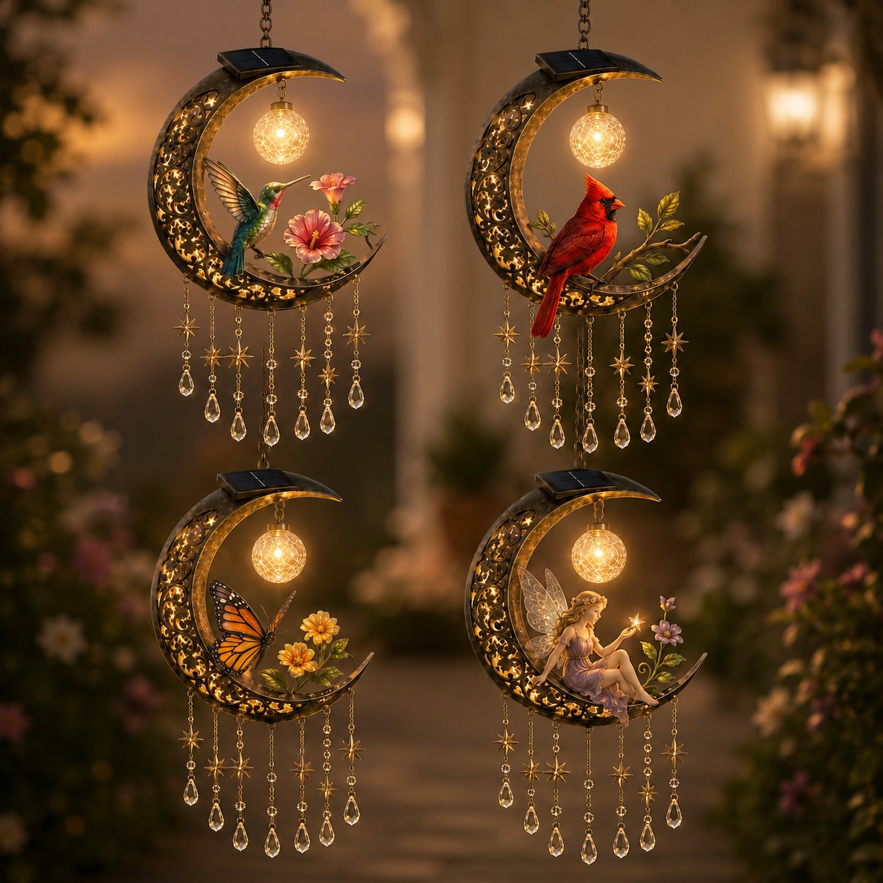 Enchanted Moon Solar Garden Lights-A Little Moonlight. A Little Magic. Every  Night.