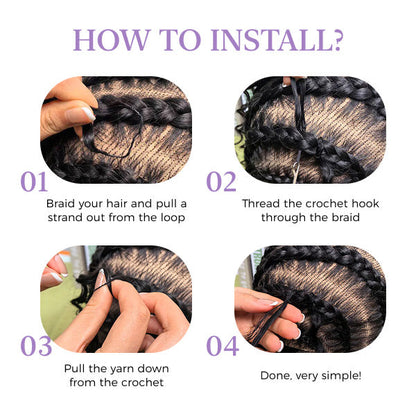 OQ HAIR Highlight 4/27 Burmese Curly Crochet Human Hair With Miracle Knots for Easy Install