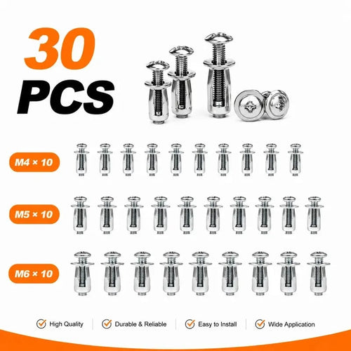 🔥 HOT SALE 🔥🔥🎁🔩  Button Rivet Locking Nuts Set