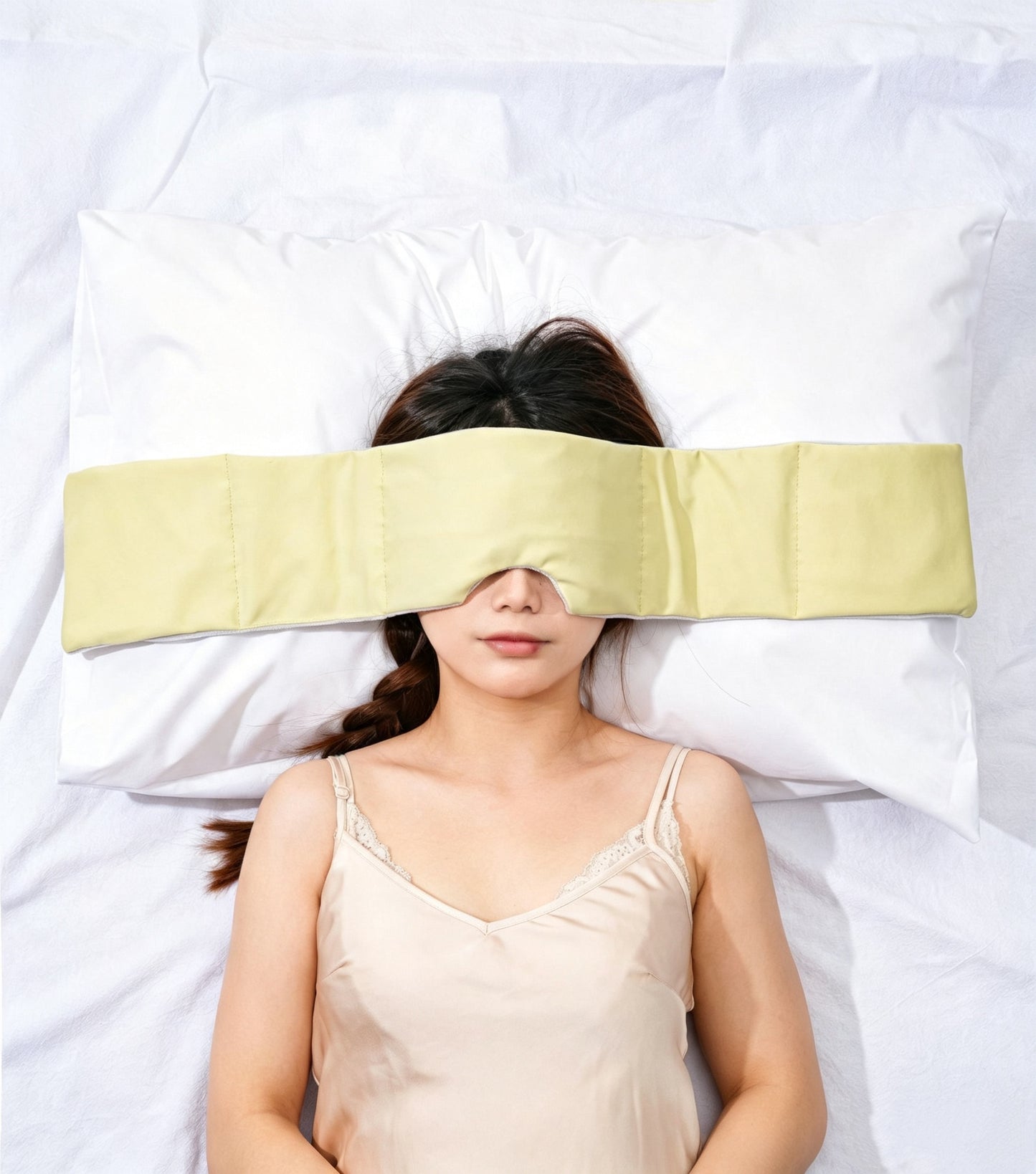 🌙Oversized Full Coverage Silk Sleep Mask, Zero Pressure Light Blocking Eye Cover, Soft Breathable Sleeping Mask For Travel Nap Night Sleep