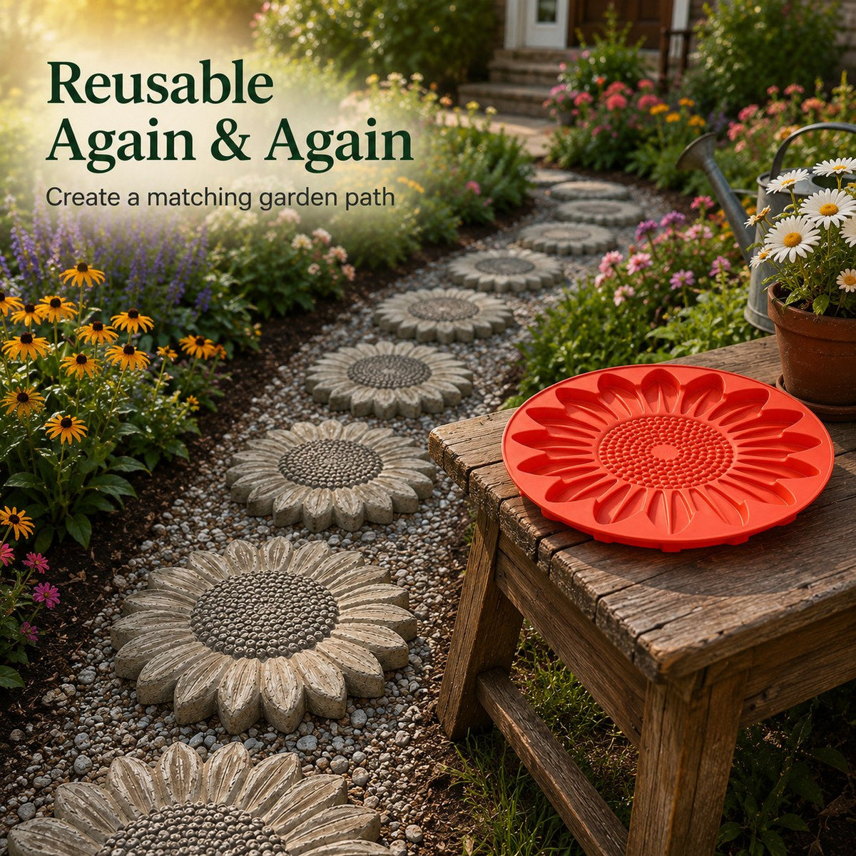 💥 LAST DAY 49% OFF - 🌻 Reusable Garden Art Mold – Make Your Garden Truly One of a Kind (📦Buy 3 Free Shipping)