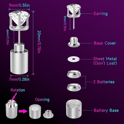 🔥Limited Time 49% Off✨💎LED Earrings, Light Up Stud Earrings