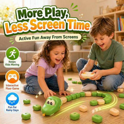 🐍Remote Control Snake Block‑Collecting Game, RC Snake Interactive Toy, Fun Block‑Stacking Collecting Game Toy for Kids & Family Party