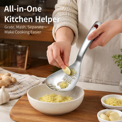 🥄304 Stainless Steel Multifunctional Kitchen Spoon, Multi‑Purpose Cooking Spoon for Stirring, Serving & Food Prep