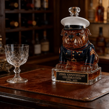 🔥 Limited-Time Offer | 250th Anniversary Military-Inspired Bulldog Whiskey Decanter Set