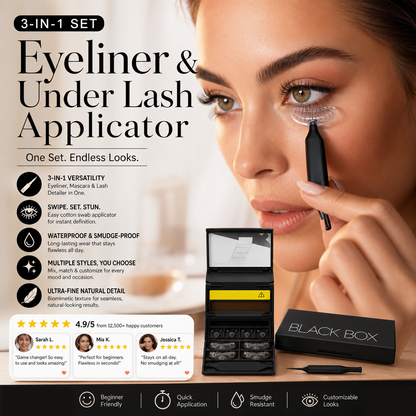 🥳2026 HOT SALE🥳💋50K+ SOLD!🔥 50% OFF!3-in-1 Kit: Eyeliner and Lower Lash  Stamp